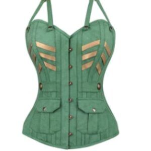 Military Inspired Burlesque Corset